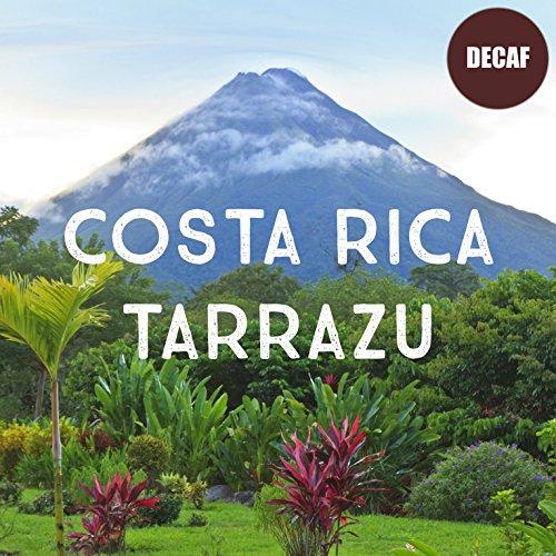 Volcanica Coffee Costa Rican Decaf Tarrazu Coffee, Ground, Swiss Water Processed, Rainforest Certified, Fresh Roasted, 16-ounce