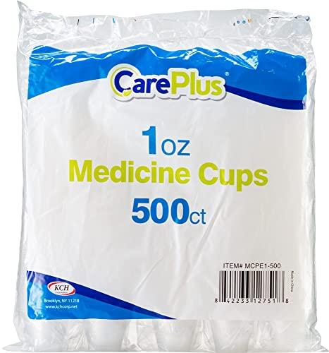 Care Plus Care Plus (500 Count 1oz) Disposable Medicine Cups with Embossed Measurements Marking, for liquid and dry medication
