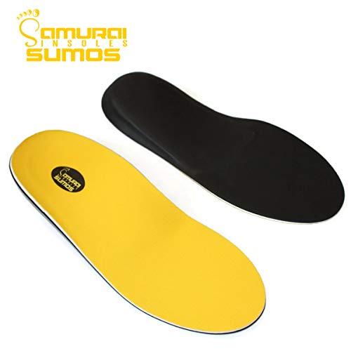 Samurai Insoles Samurai Insoles Sumos- Super-Padded Orthotics for Flat Feet- Perfect for Work Boots, Roomy Sneakers or Shoes (Mens 6-6 1/2 | Womens 8-8 1/2)