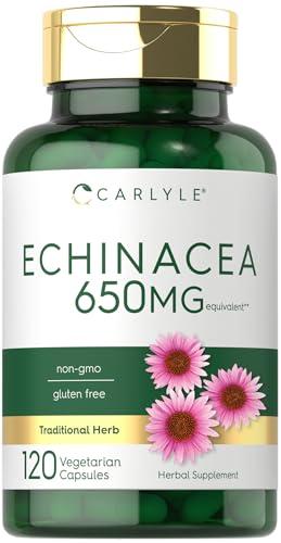 Carlyle Carlyle Echinacea Capsules 650mg | 120 Count | Non-GMO & Gluten Free Supplement