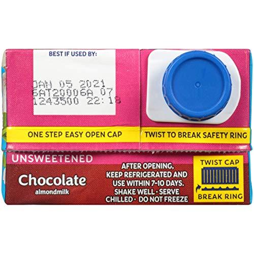 Blue Diamond Almonds Almond Breeze Dairy Free Almondmilk, Unsweetened Chocolate, 32-Ounce Boxes (Pack of 12)