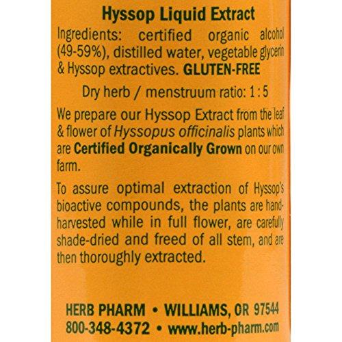 Herb Pharm HERB Pharm Organic Hyssop Extract, 1 FZ