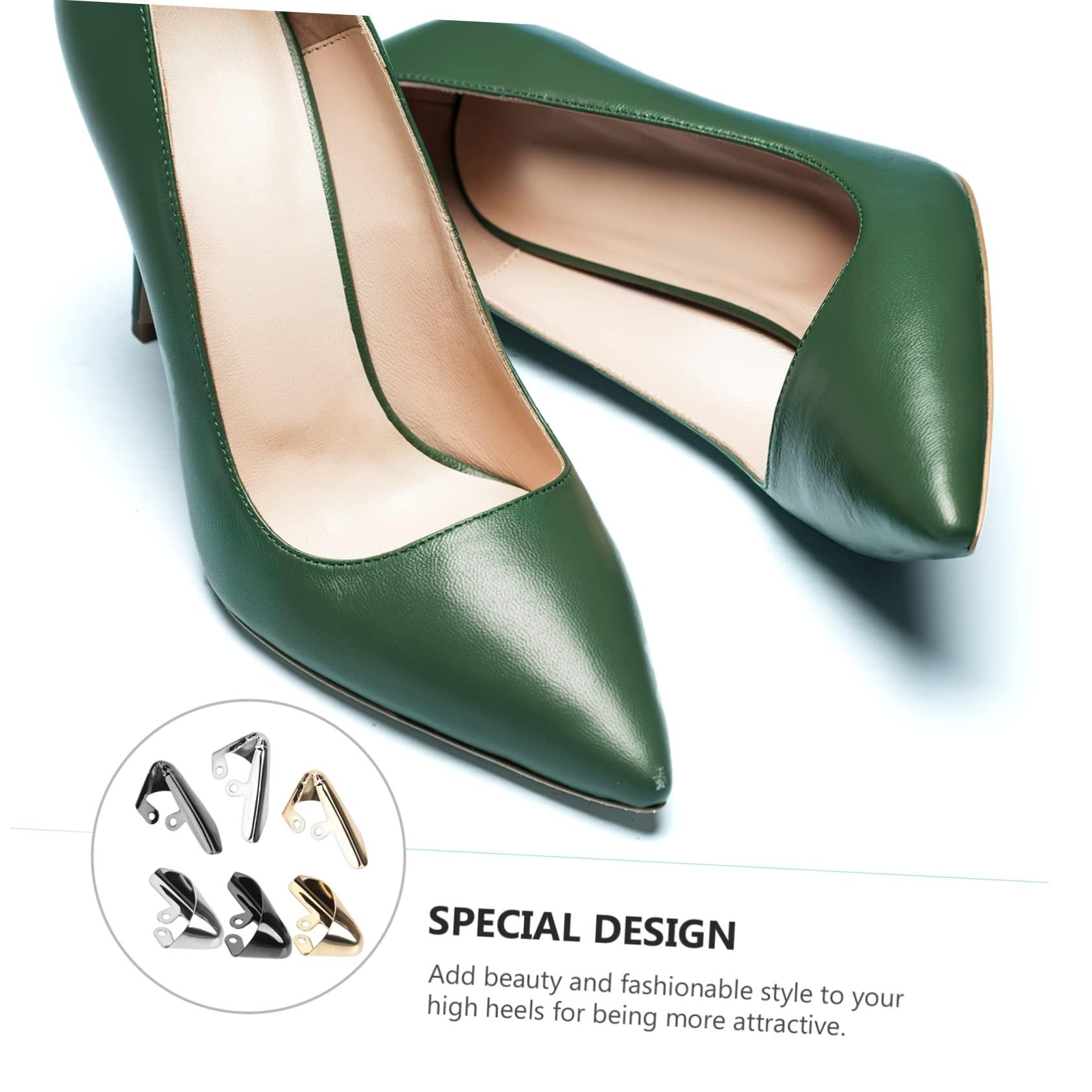 Hemoton Hemoton 24 pcs Toe Protector Shoe Heel Repair red Bottom Protectors Toe Covers Boot Toe high Heel Toe Cap high Heels Toe Cap Shoe Pointed Protector Cover Pointed Shoes Baotou Shoes Metal