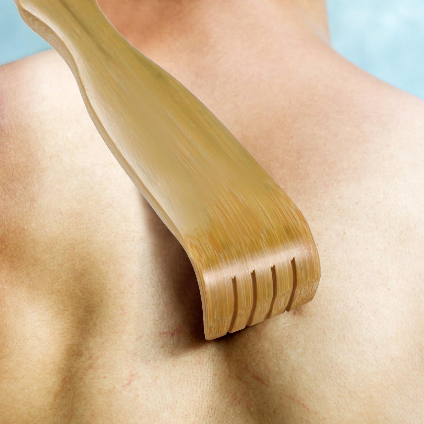 Didiseaon Didiseaon Wooden Back Scratcher 3pcs Bamboo Back Scratcher Long Handle Back Scratcher Body Relaxation Massager for Adults Men Women Parents