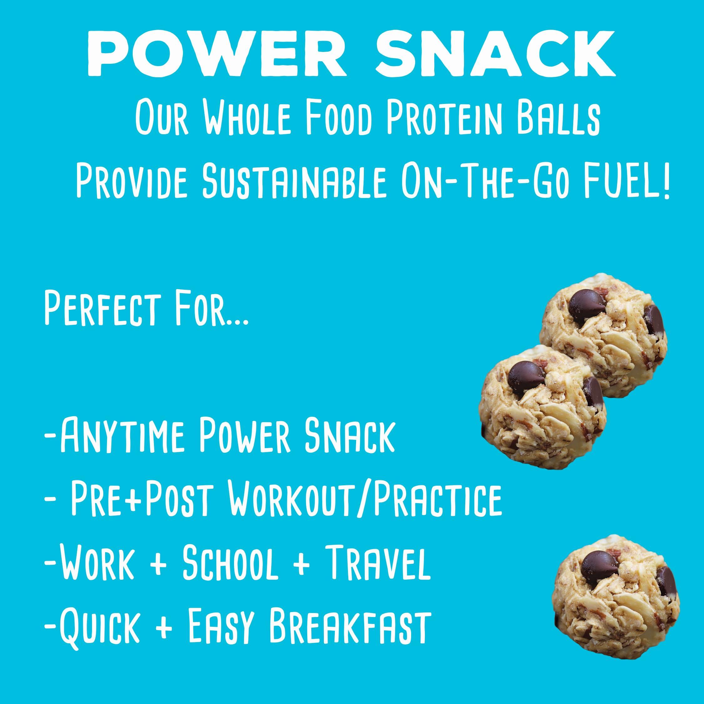 simplyFUEL simplyFUEL Whole Food Protein Balls with Probiotics - Chocolate Almond Coconut Snacks - 8g Protein Snack - Gluten Free Energy Balls (1 Pack of 12 Balls)