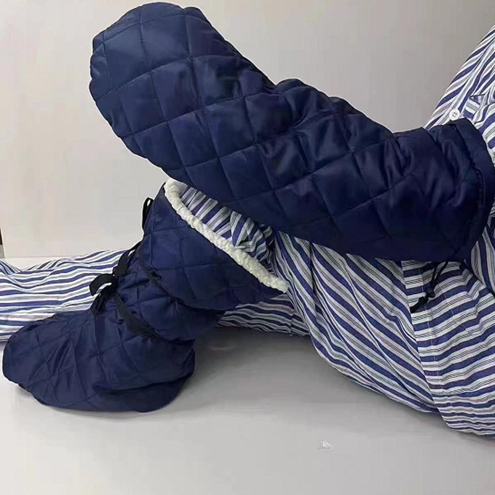 CRAZY ROSA CRAZY ROSA Arm Cast Cover Warm Hand Cast Cover, Thick Fleece Elbow Fracture Plaster Protector for Cold Weather (2)