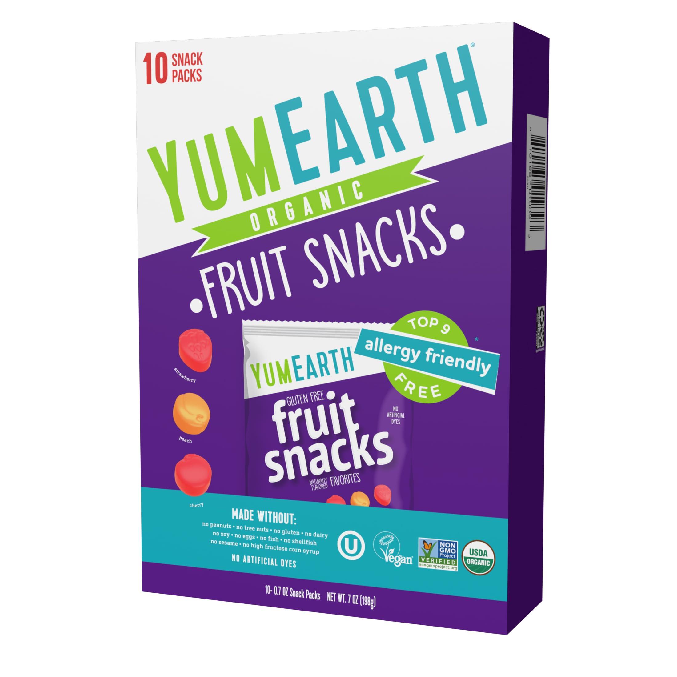 YumEarth YumEarth Organic Fruit Snacks Box, 0.7 Ounce (Pack of 10)