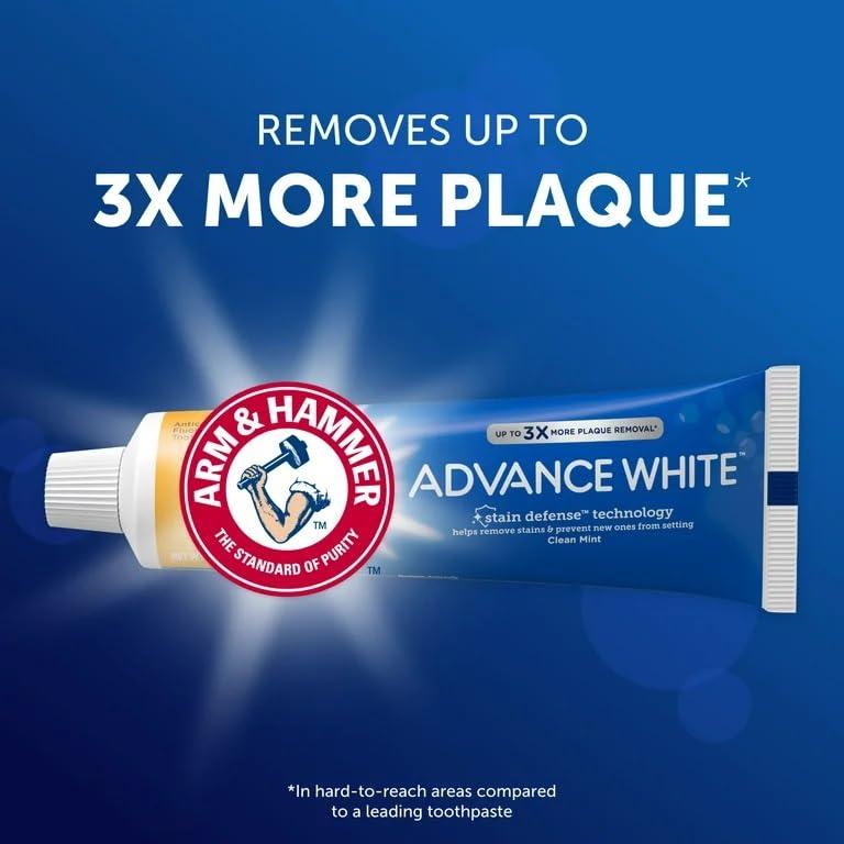 Arm & Hammer Arm & Hammer Advance White Toothpaste, Clean Mint, 6.0 OZ (170 g) - 1 Count