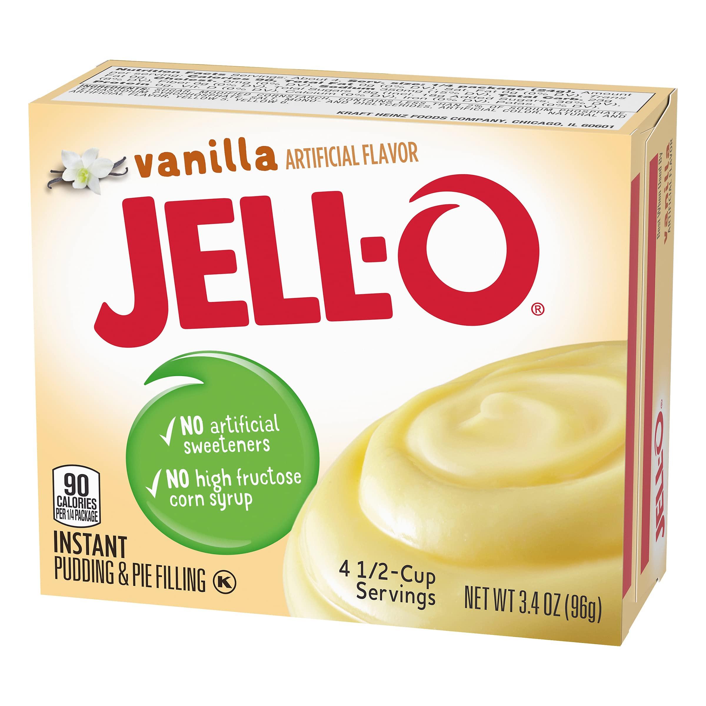 Jell-O Jell-O Vanilla Pudding & Pie Filling, 3.4 oz, 4 pk