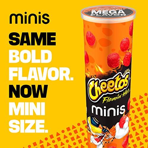 Cheetos Cheetos Minis Canisters, Flamin\' Hot, 3.625 Ounce (Pack of 6)