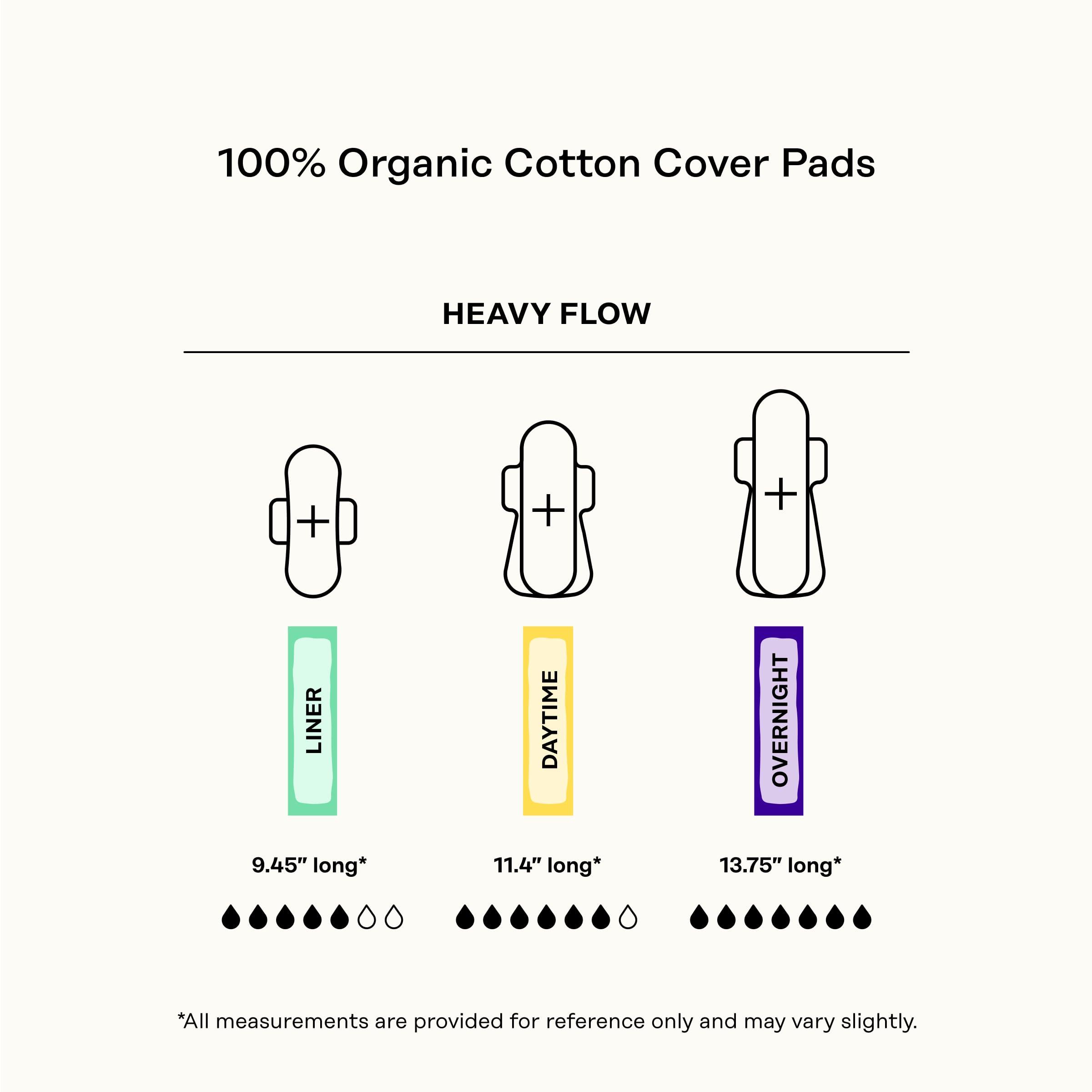 The Honey Pot Company The Honey Pot Company - 64ct - Herbal Sanitary Pads for Women - Heavy Flow Overnight w/Wings - Infused w/Essential Oils for Cooling Effect & Organic Cotton Cover - Feminine Care - FSA & HSA