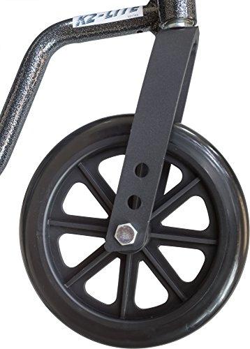 Roscoe Medical ProBasics Comfort Standard Wheelchair - Height Adjustable Seat - Flip Back Desk Arms - 300 Pound Weight Wapacity - Black - Swing-Away Footrest - 16" x 16" Seat