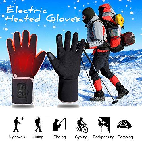 Trusa Slim Touchscreen Heated Gloves, Heated Motorcycle Gloves, Chargable Hand Warmer, Heated Gloves for Women&Men, Arthritis Gloves Women&Men, Electric Heated Gloves, Climb Hiking Skiing Hunting Handwarmer