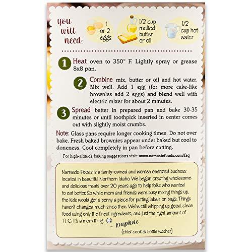Namaste Foods Namaste Foods Gluten Free Organic Dark Chocolate Brownie Mix, 16 oz