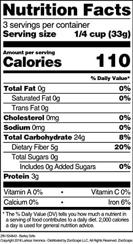 Larissa Veronica Barley Grits (4 oz, ZIN: 524843) - 2 Pack