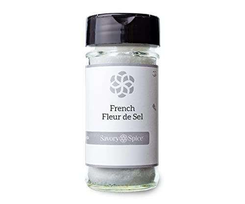 Savory Spice Shop Savory Spice French Fleur de Sel - French Sea Salt \"Flower of the Salt\" | Natural Finishing Salt (1/2 Cup Bag - Net: 3.4 oz)