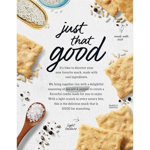 Good Thins Good Thins Sea Salt & Pepper Rice Snacks Gluten Free Crackers, 3.5 oz