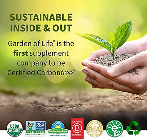 Garden of Life Garden of Life Calcium Supplement - Living Calcium Advanced Formula, D3, K2 and Magnesium for Absorption, 120 Vegetarian Caplets