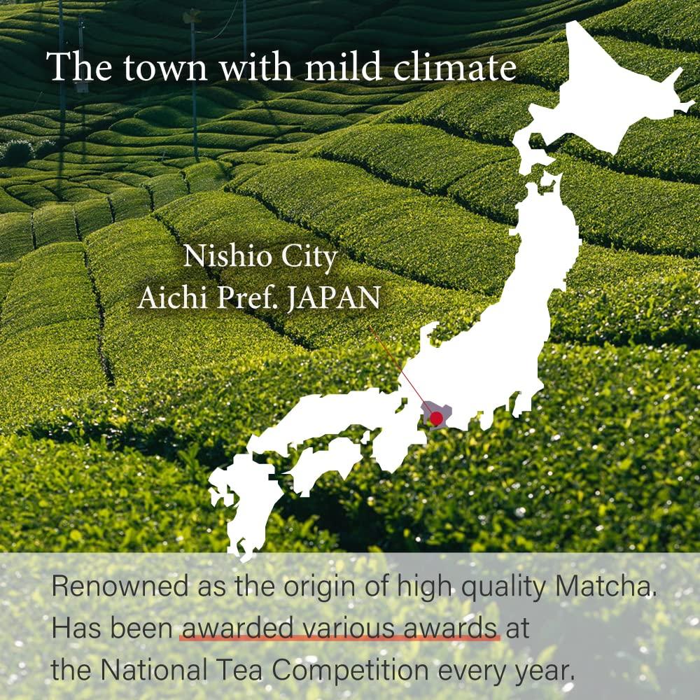 Japanese Tea KIMIKURA Superior Ceremonial Grade Matcha Green Tea Powder from NISHIO JAPAN | Japanese Tea KIMIKURA | Matcha KIMIKURA (2_Nishio [Competition Grade -Ceremonial] 30g/1oz tin)