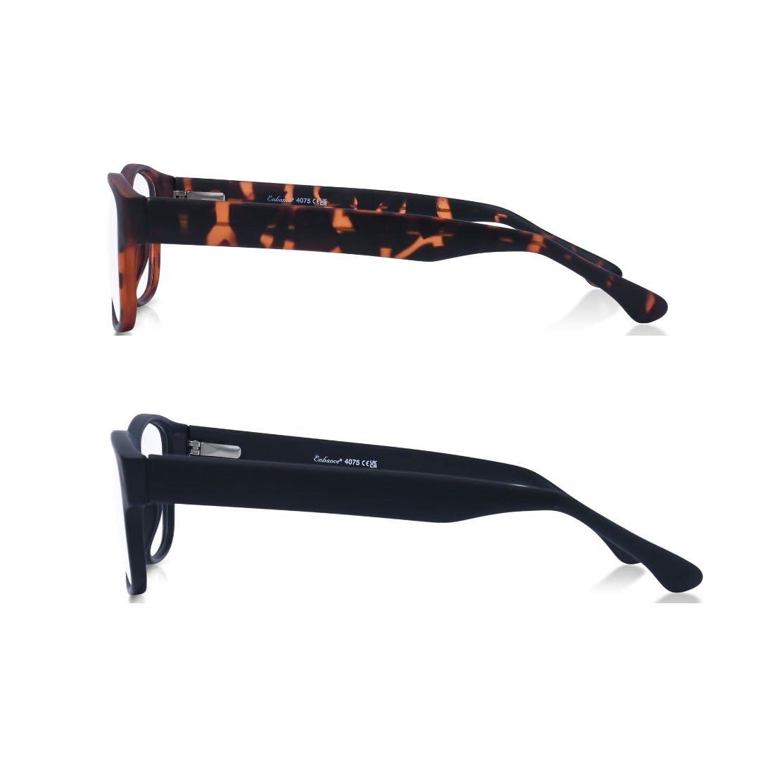 DEBSPECS DEBSPECS XXL Optical Reading Glasses - Extra Large Magnifying Reading Glasses With 160mm Wide Frames - 2 Colors (Black, 2.5, Diopters) Custom Made To Order