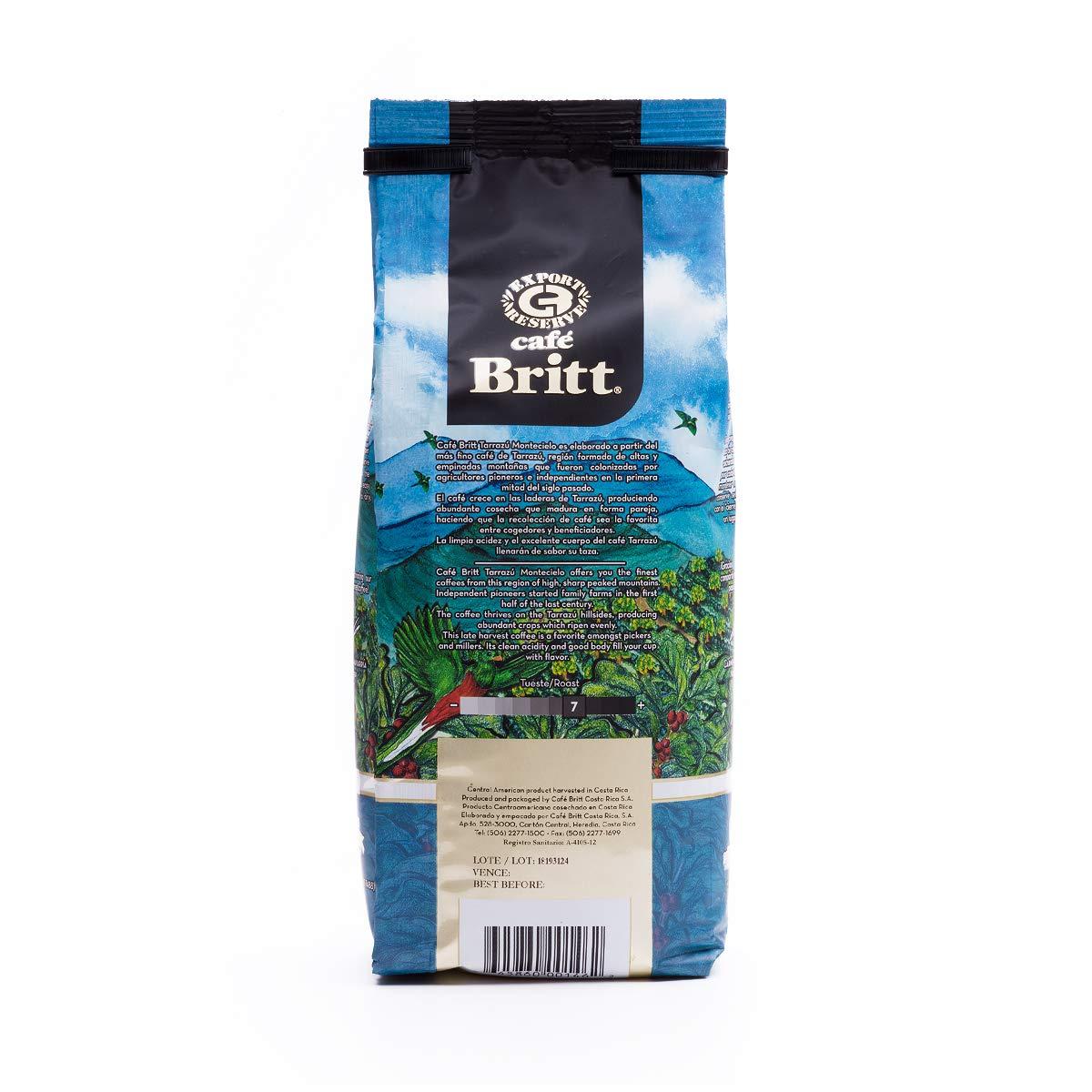 Cafe Britt Café Britt® - Costa Rican Montecielo, Coffee From Tarrazu (12 oz.) (3-Pack) - Ground, Arabica Coffee, Kosher, Gluten Free, 100% Gourmet & Medium Dark Roast