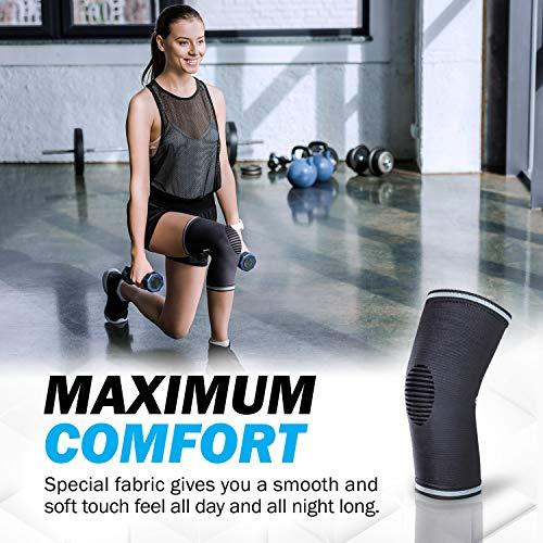 POWERLIX POWERLIX Compression Knee Sleeve for Women & Men, Medical Knee Brace for Arthritis & Knee Pain Relief, Meniscus Tear & Injury Recovery, Knee Support & Protection for Working Out, Running & All Sports