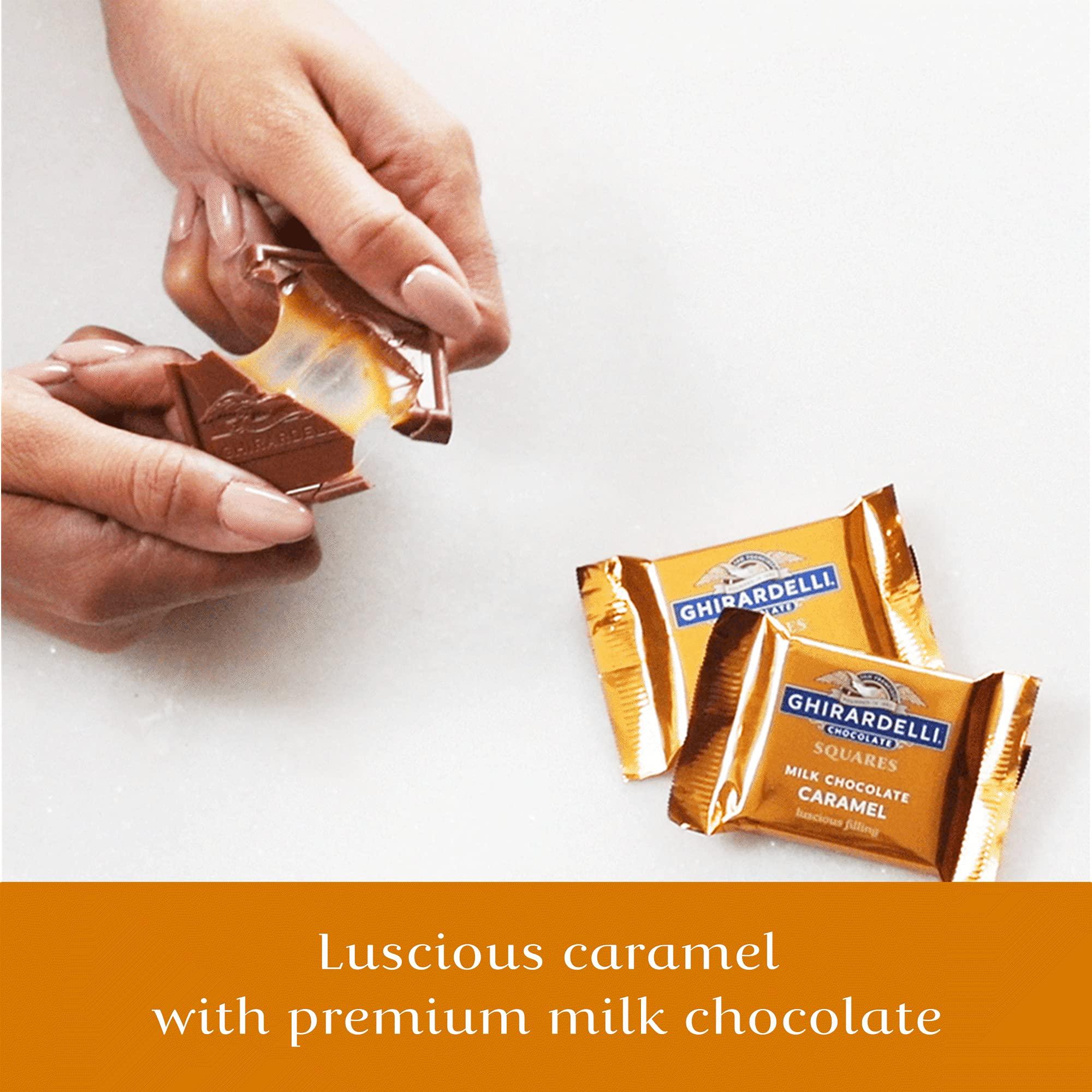Ghirardelli Chocolate Company Ghirardelli Milk & Caramel Chocolate Squares, 0.53 Ounce, 50 count