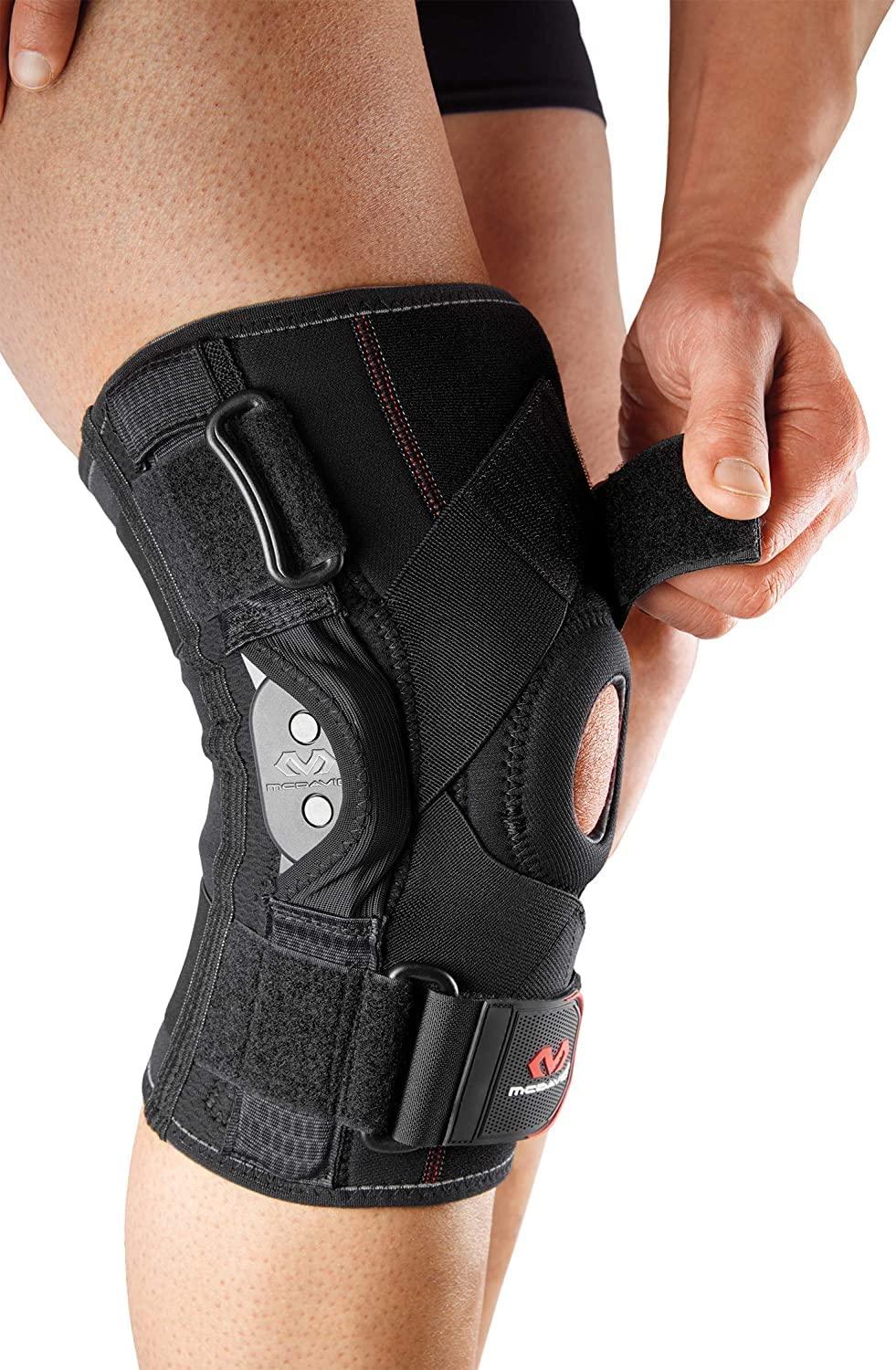 McDavid McDavid Hinged Knee Brace for Men and Women, Knee Brace with Side Stabilizers, Knee Compression Sleeves and Stability Straps for ACL, LCL, Arthritis, Tendonitis, MCL, Patella, Left and Right