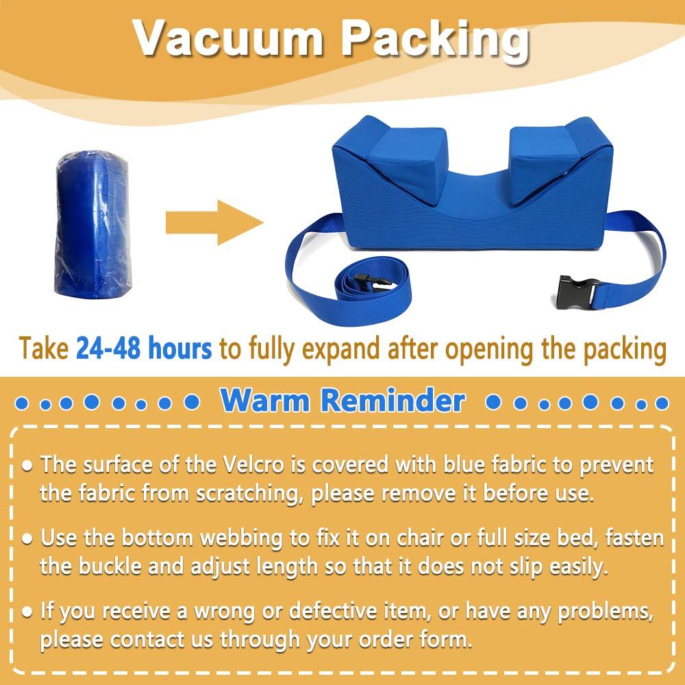 AOSSA AOSSA Wheelchair Headrest Neck Stabilizer Head Support Pillow for Recliner High Back Wheelchair Head Positioning Wedge Neck Support Positioner Keep Head Straight Medical Foam Wedge