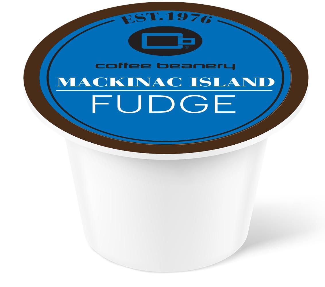 Coffee Beanery Mackinac Island Fudge Coffee Pods by Coffee Beanery | 12ct Flavored Coffee Pods Medium Roast Coffee Pods| 100% Specialty Arabica Coffee| Gourmet Coffee Pods