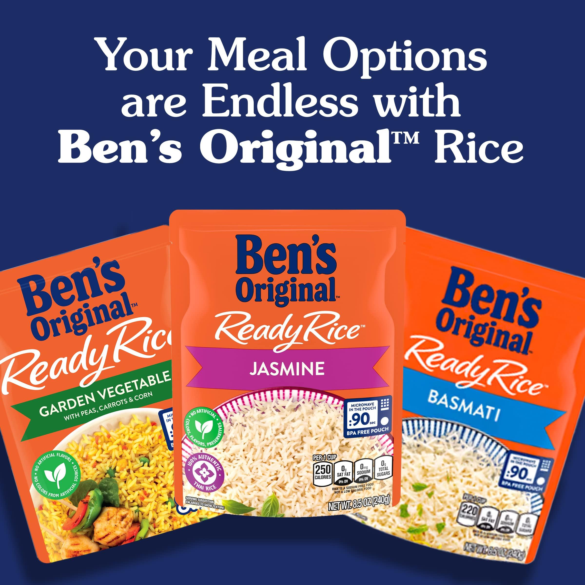 BEN'S ORIGINAL BEN'S ORIGINAL Ready Rice Brown Basmati Rice, Easy Dinner Side, 8.5 OZ Pouch (Pack of 12)