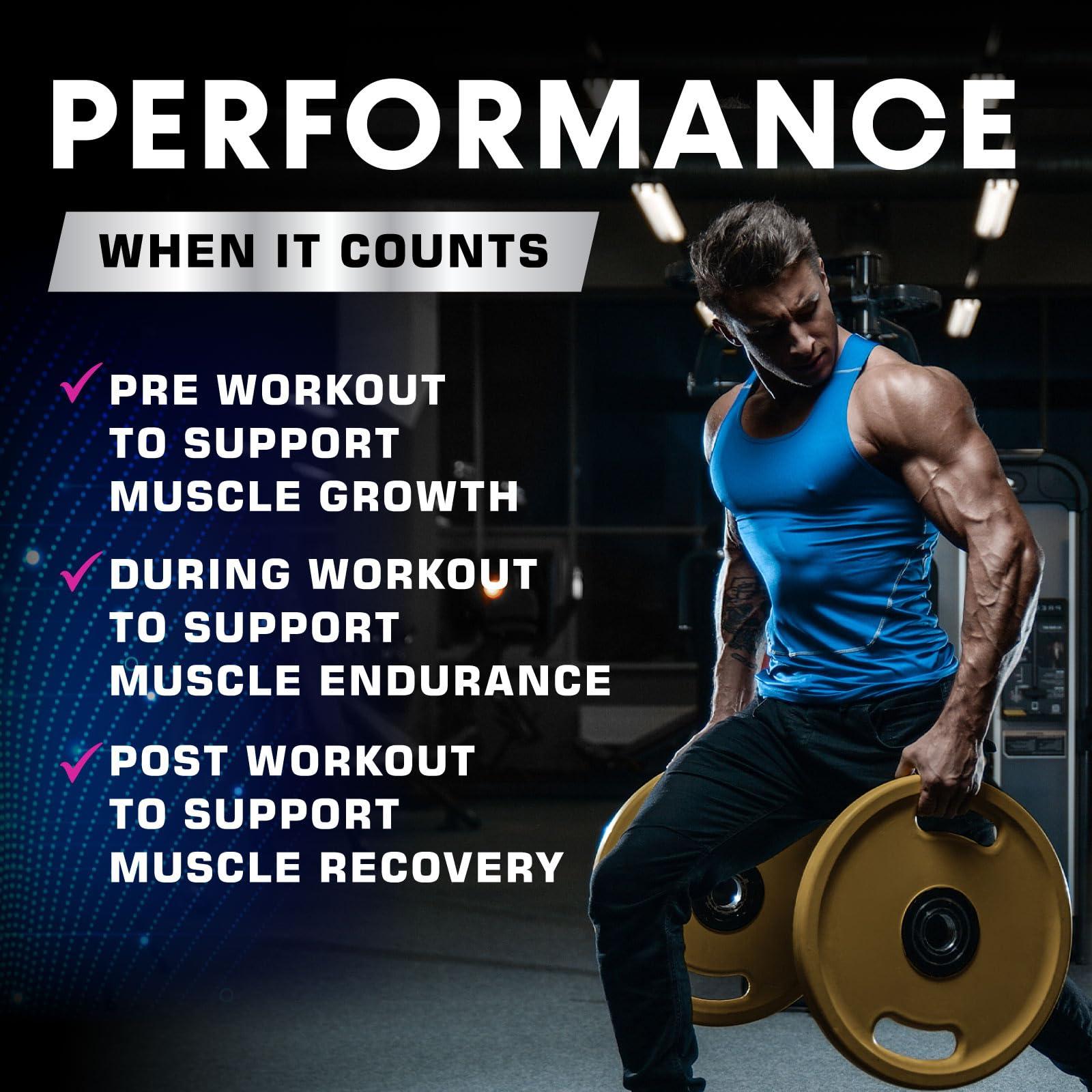 Health Nutrition Naturals Extra Strength Nitric Oxide Supplement L Arginine 3X Strength - Citrulline Malate, AAKG, Beta Alanine - Premium Muscle Supporting Nitric Booster for Energy & Strength to Train Harder - 180 Capsules