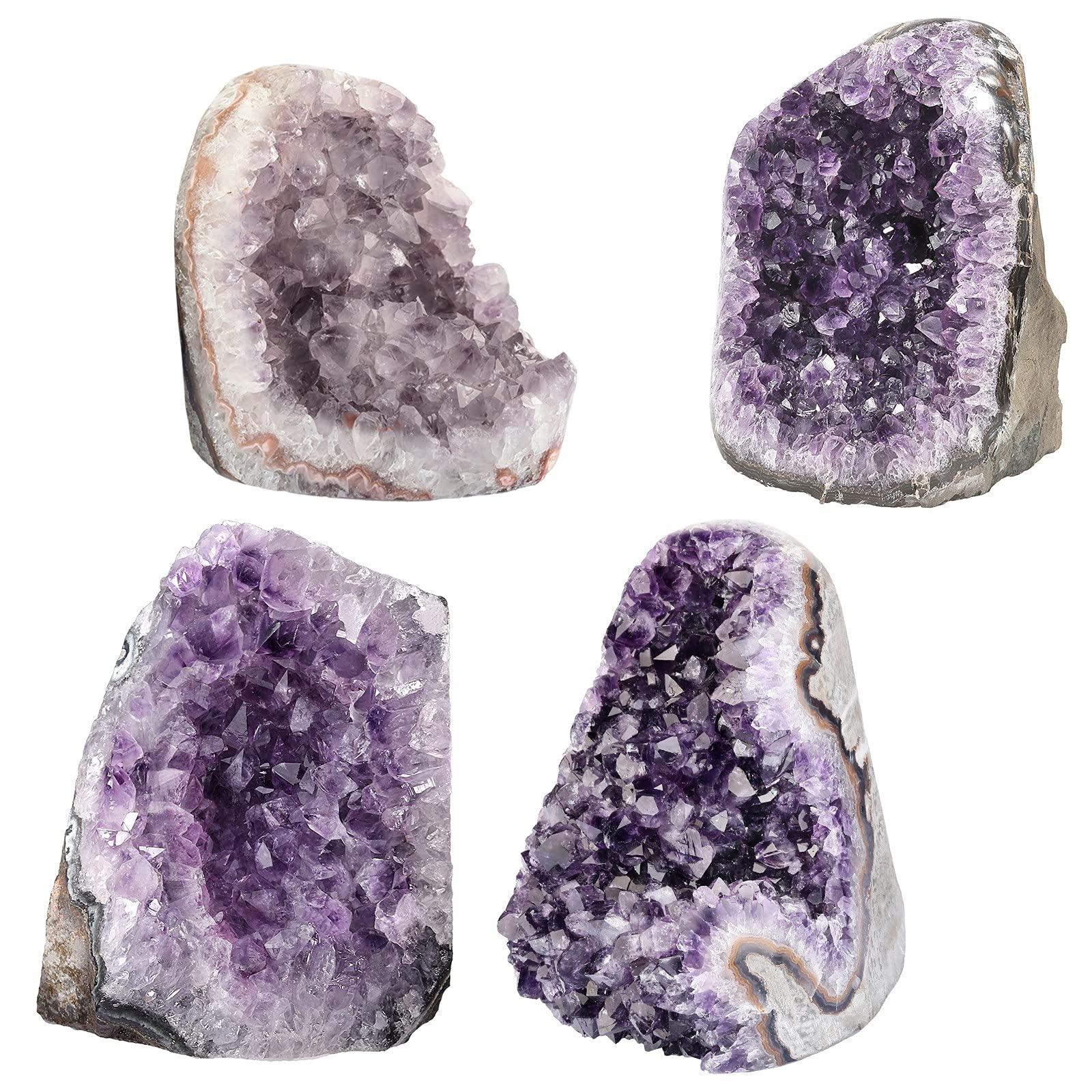 SUNYIK SUNYIK Natural Amethyst Crystal Stone Cluster Druzy Geode Specimen Gemstone Sculpture Sphere(2.6-3.3lbs)