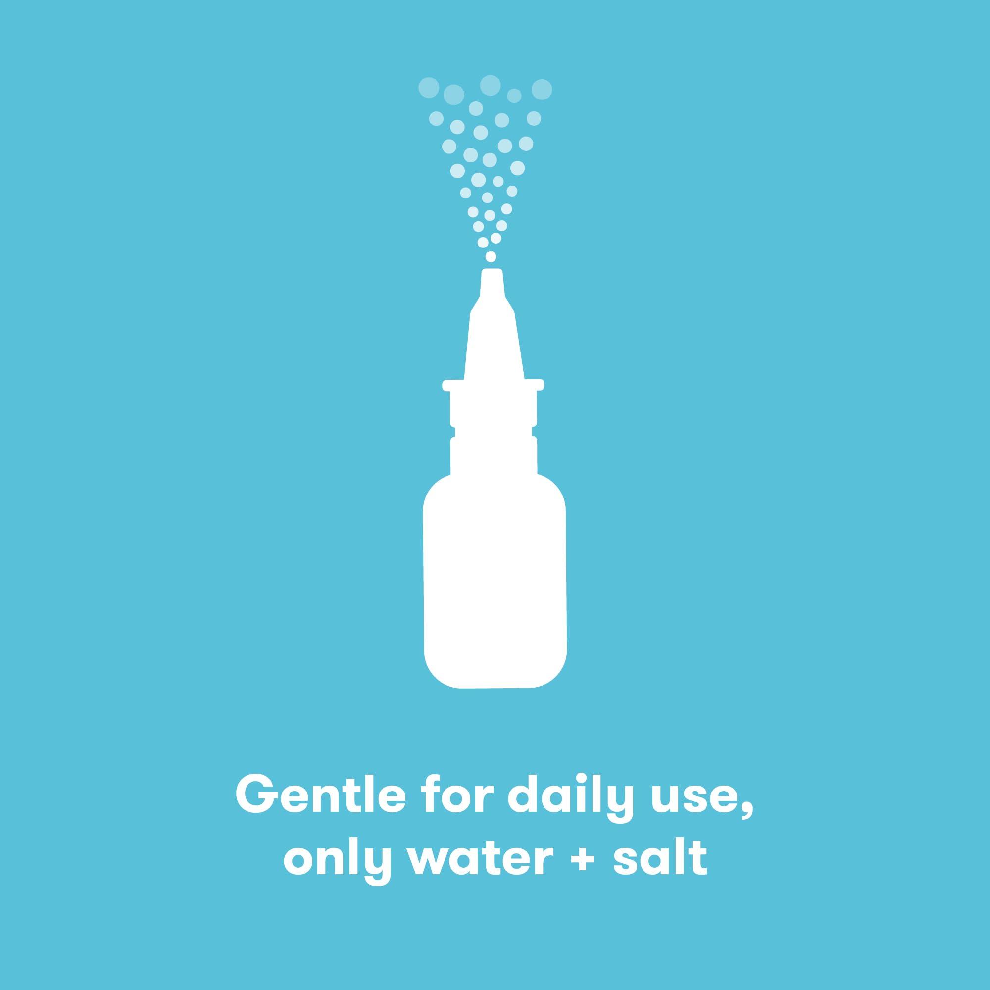 Frida Baby Frida Baby NoseFrida Saline Mist Spray, Baby Saline Nasal Spray, Nasal Spray Decongestant to Soften Nasal Passages, Baby Saline Spray for Congestion Relief, 0.68 fl.oz.