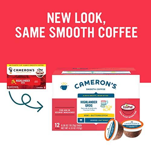 Cameron's Coffee Cameron's Coffee Single Serve Pods, Flavored, Highlander Grog, 12 Count (Pack of 6)