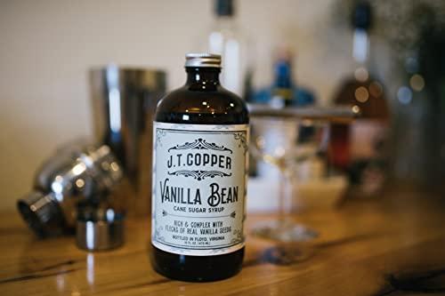 Red Rooster Coffee Roaster JT Copper, Vanilla Bean Syrup, 16oz Bottle