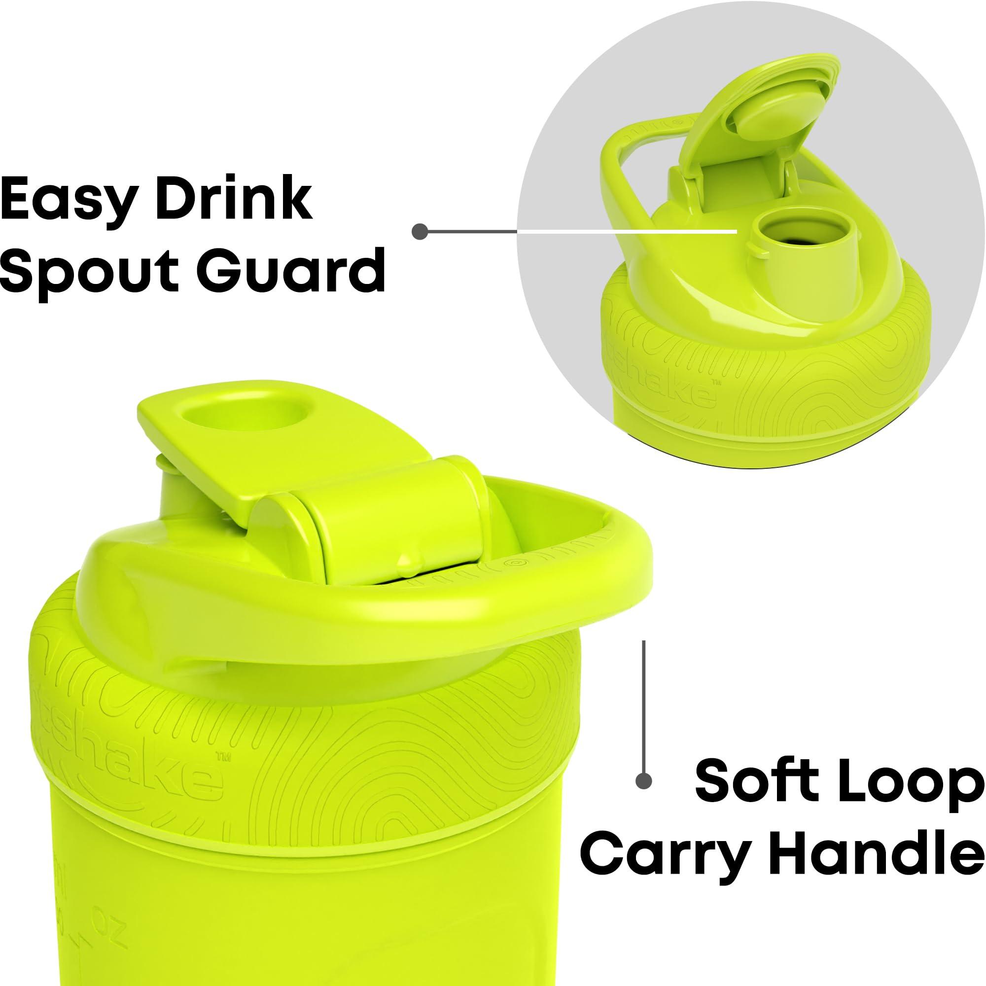 Smartshake Smartshake TMNT Reforce Stainless Steel Protein Shaker Bottle 900 ml | 30 oz - Leakproof Screw-on Lid - BPA Free Unisex - Non Insulated - Light Green