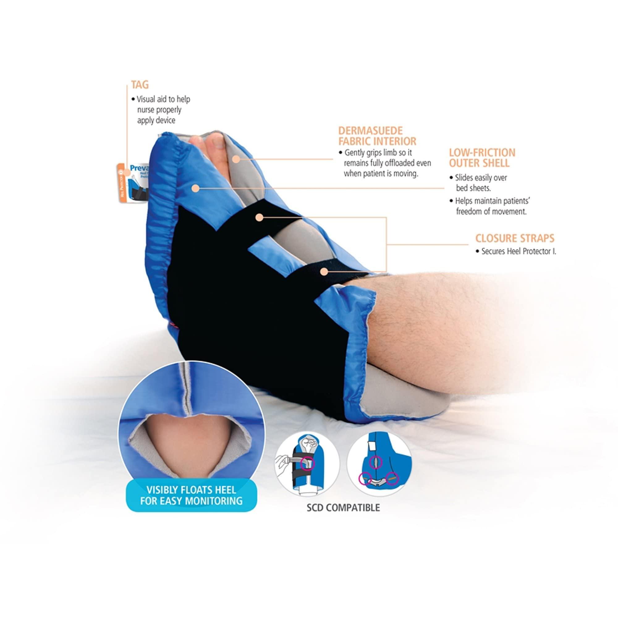 Sage Stryker - Sage Prevalon Heel Protector I 8 Heel Protectors Cushioned Boot for Heel Pressure Relief for Bed-Bound Individuals Standard Size