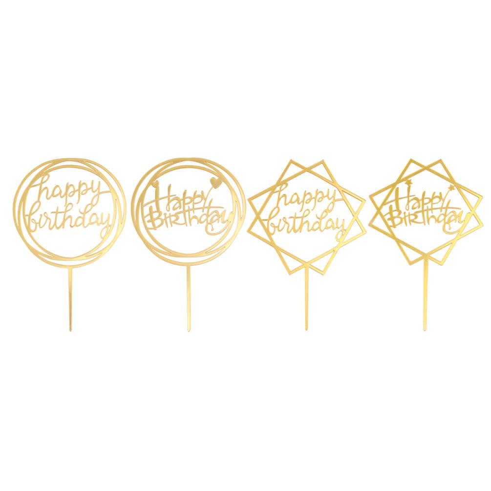 NUOBESTY NUOBESTY 6 Pcs Cake Toppers Cake Picks Dessert Table Decorative Supplies Fruit Picks Acrylic Topper for Cakes