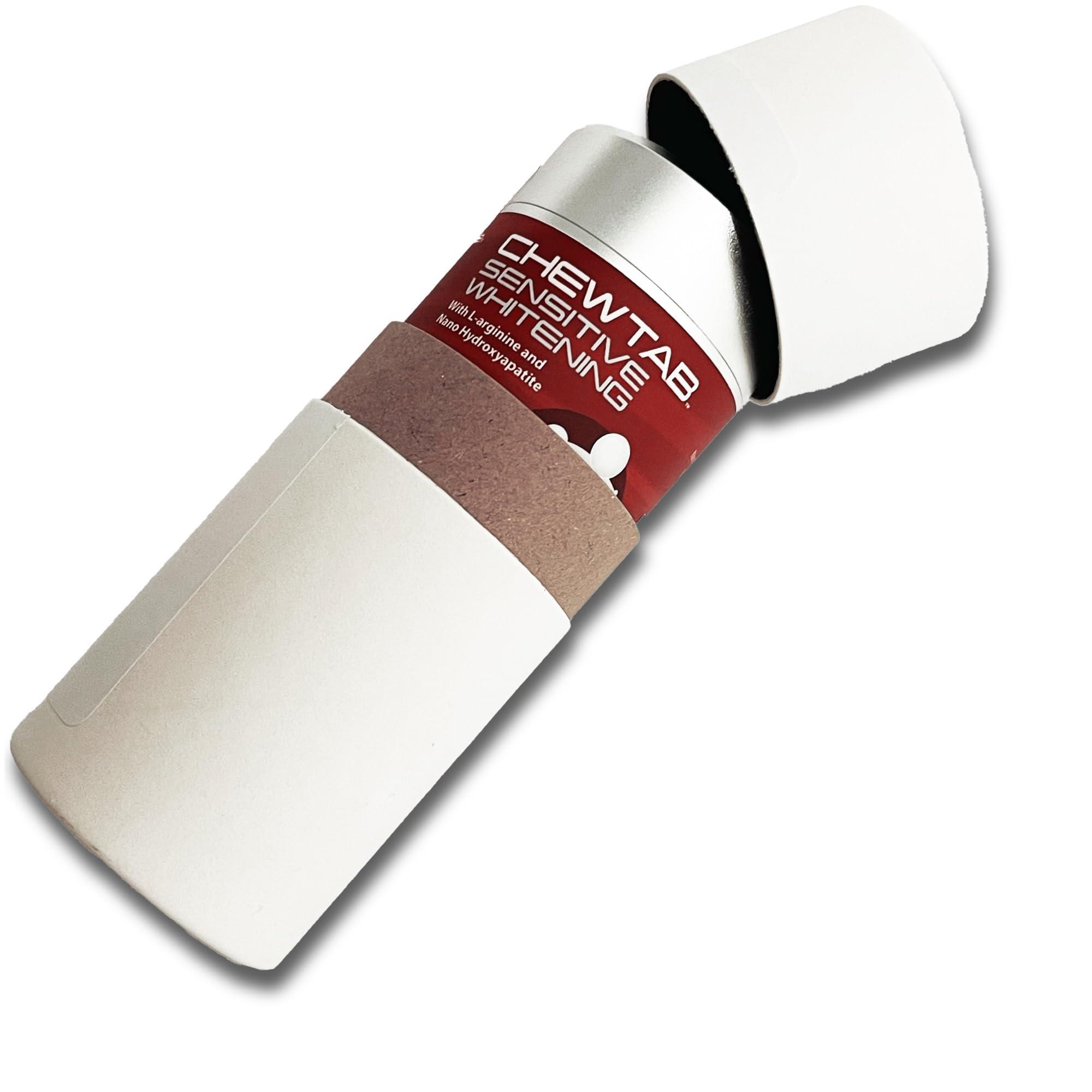 WELdental Weldental Chewtab Sensitive Whitening Toothpaste Tablets with L-arginine and Nanohydroxyapatite, 60 Count, Peppermint Flavor