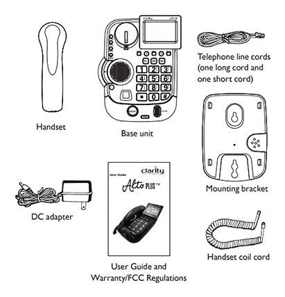 CLARITY Clarity Alto Plus Big Button Amplified Corded Phone with Talking Caller ID