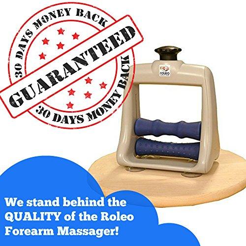 Roleo Hand Massager for Arthritis, Deep Tissue Massager for Carpal Tunnel Relief - Forearm Massager for Hand Therapy with Trigger Point Foam Roller - Finger Massager and Wrist Roller - Arm Massager by Roleo
