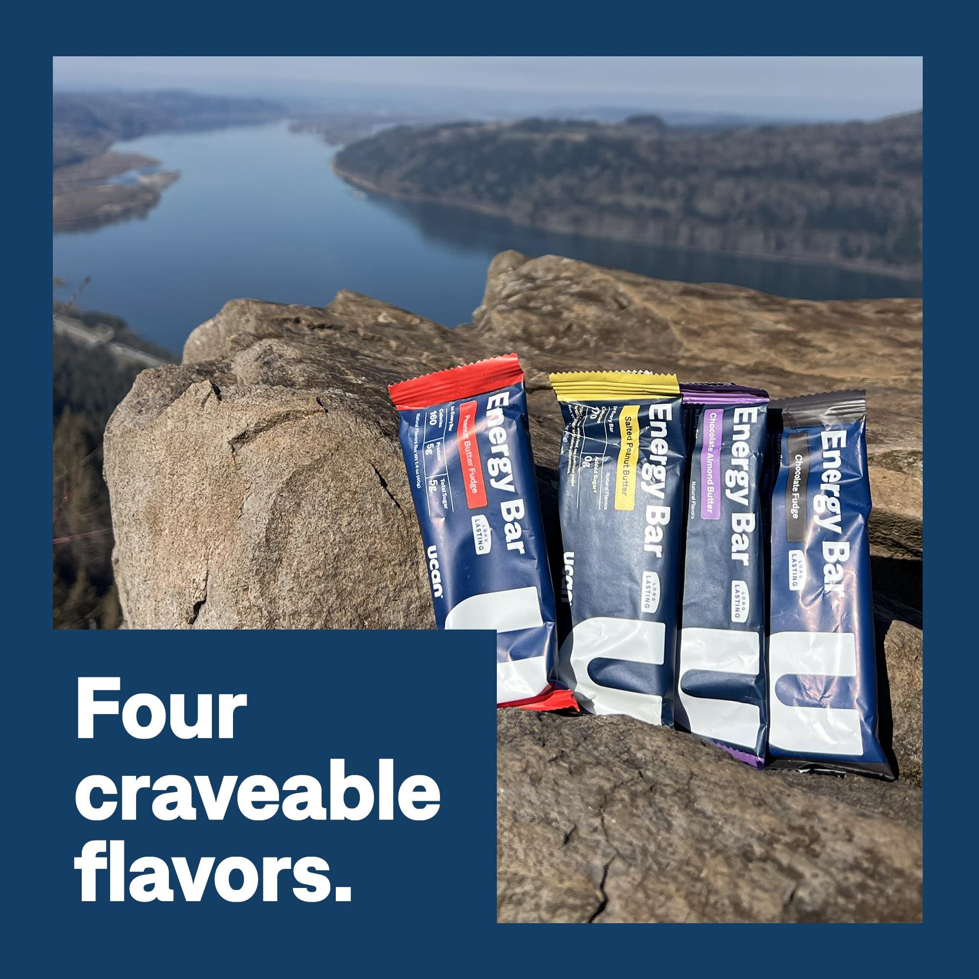 UCAN UCAN Energy Bars | Low Sugar, Low Calories | Gut Friendly, Caffeine-Free, Vegan, Non-GMO, No Soy, Keto Friendly | Running, Cycling, Fitness, Pre & Post Workout | Chocolate Almond Butter 12 Count