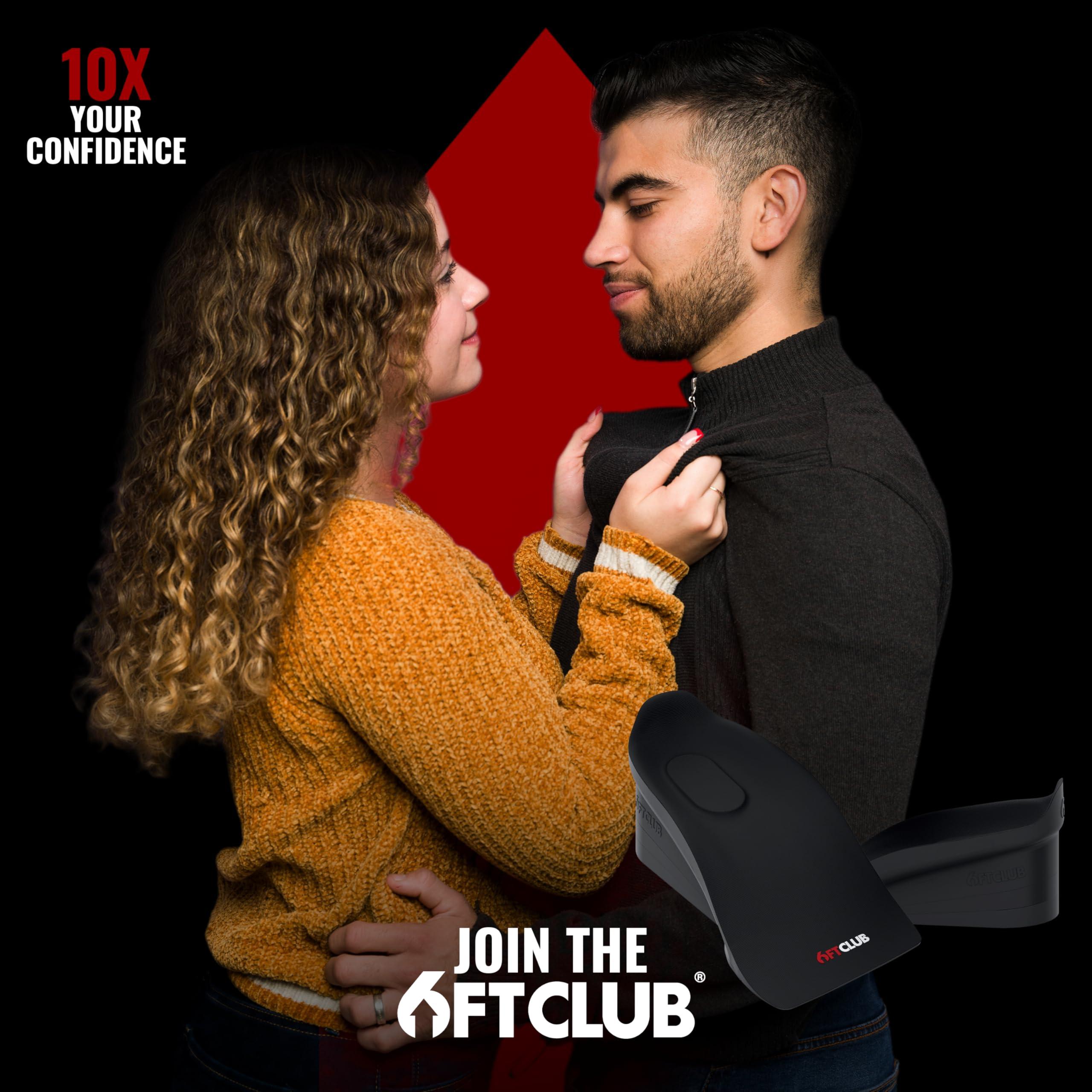 6FT CLUB 6FT Stealth Advanced Height Incease Insoles up to 1.5 Inches (4CM) Memory Foam 3 Layer Discreet Elevation Enhancer Boost Shoe Lifts Orthopedic Dual Arch Support Makes You Taller All Day Comfort