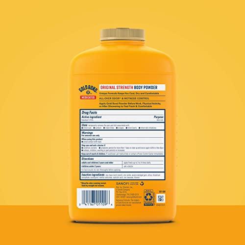 Gold Bond Gold Bond Medicated Original Strength Body Powder, 10 oz., Talc-Free, Anti-Itch, Absorbs & Cools