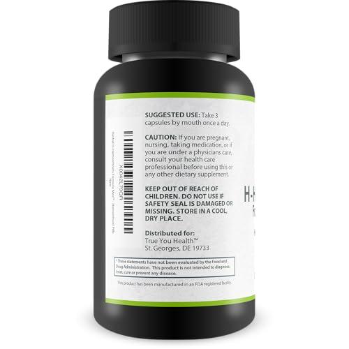 True You Health Herbal H-Hemorrhoids Formula Max - Our Best Herbal Hemorrhoids Treatment - Natural Hemorrhoid Relief Pills - Natural Hemorrhoid Shrinking Treatment - Herbal Hemorrhoidal Treatment Hemorrhoid Pills