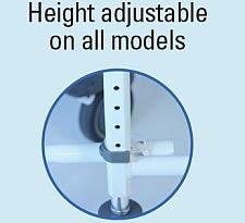 EZee Life EZee Life Shower Wheelchair Bath Toilet Rehab Commode Bariatric 20" Wide Seat with 24" Wheels 185-24