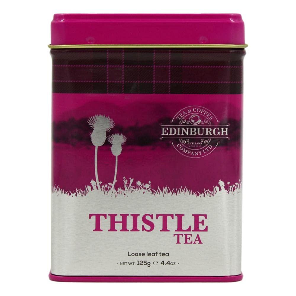 Edinburgh Tea Coffee Company LTD Edinburg Tea & Coffee LTD Loose Leaf Tea Reusable Tin Present Housewarming Gift 4.40 Oz (Scottish Thistle)