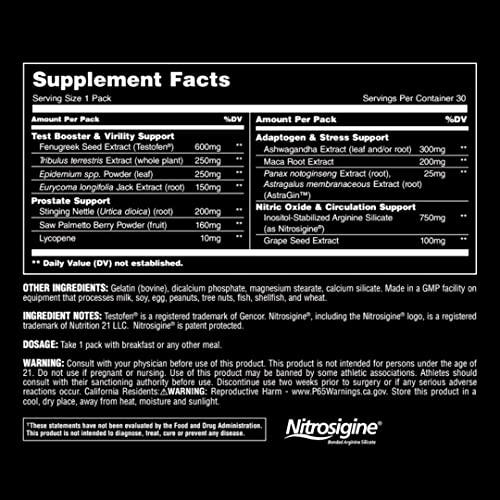 Animal Animal TNT+ - Mens Support, Prostate Support, Adaptogen & Stress Support, Nitric Oxide