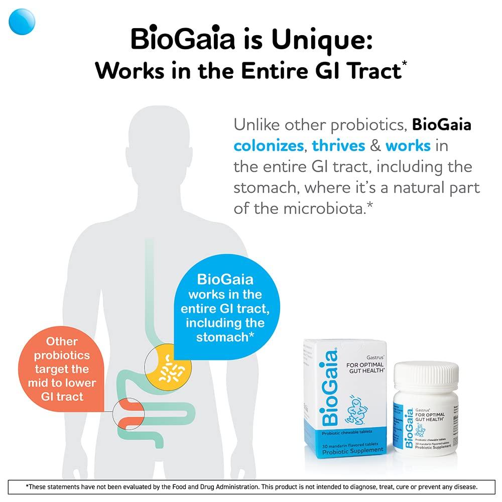 BioGaia BioGaia Protectis Immune Active Kids Probiotic Gastrus Chewable Tablets Bundle